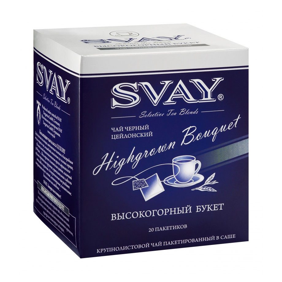 Чай Svay Highgrown Bouquet (Высокогорный букет) в пакетиках, 20шт