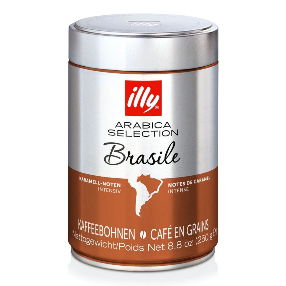 Кофе в зернах Illy Brasile (Бразилия) средней обжарки, 250г