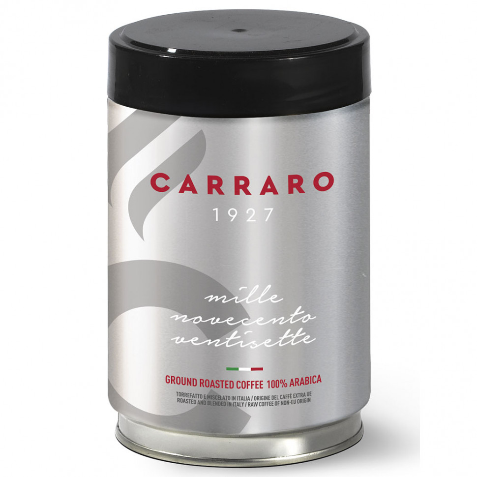 Кофе молотый Carraro 1927, молотый, ж/б, 250г