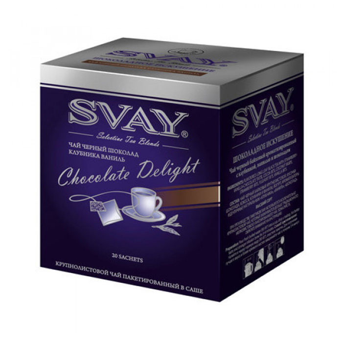 Чай Svay Chocolate Delight (Шоколадное искушение) в пакетиках, 20шт