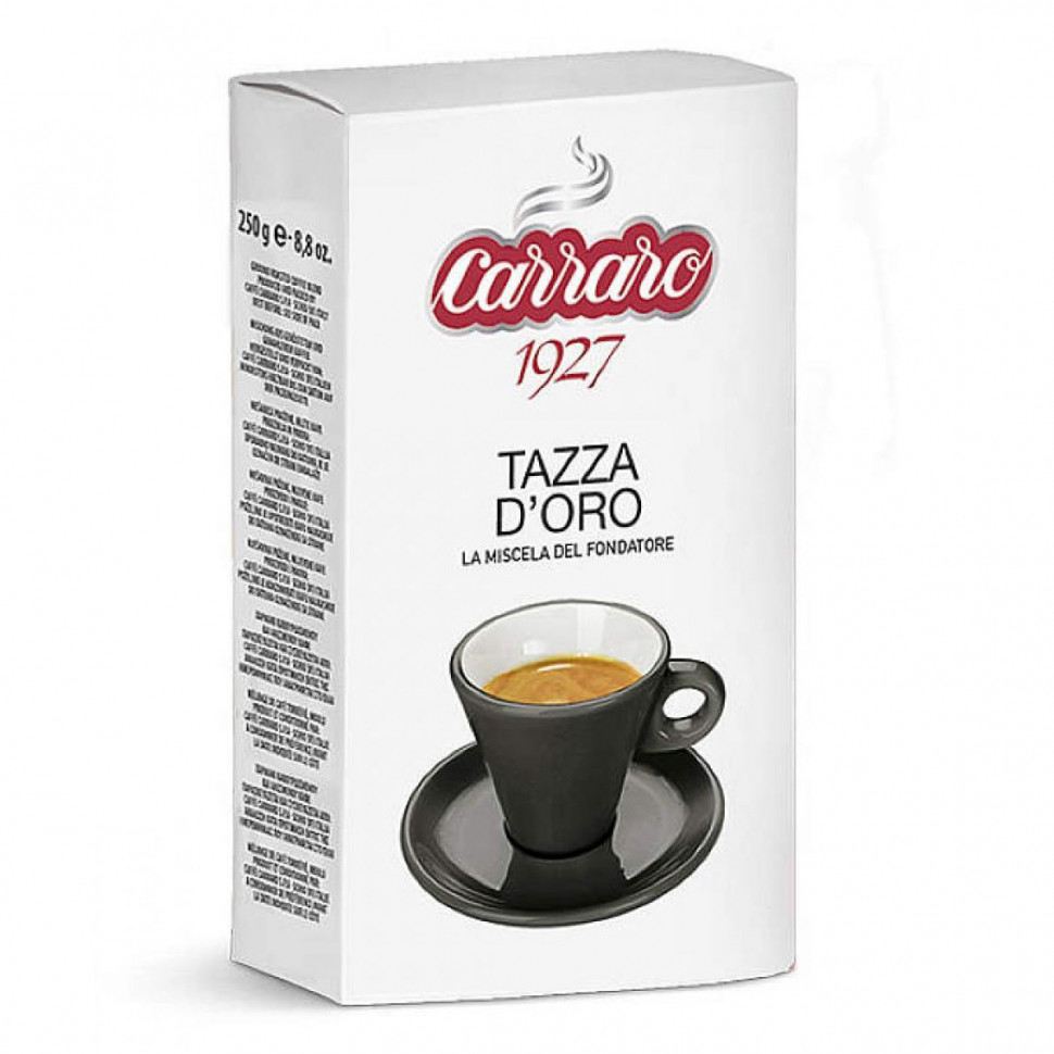 Кофе молотый Carraro Tazza D'oro (Тазза Д'оро) молотый, 250г
