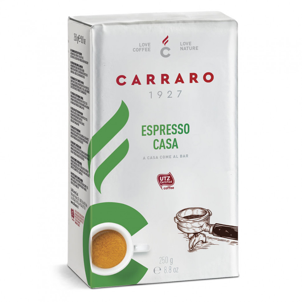 Кофе молотый Carraro Espresso Casa (Эспрессо Каза), молотый, 250г