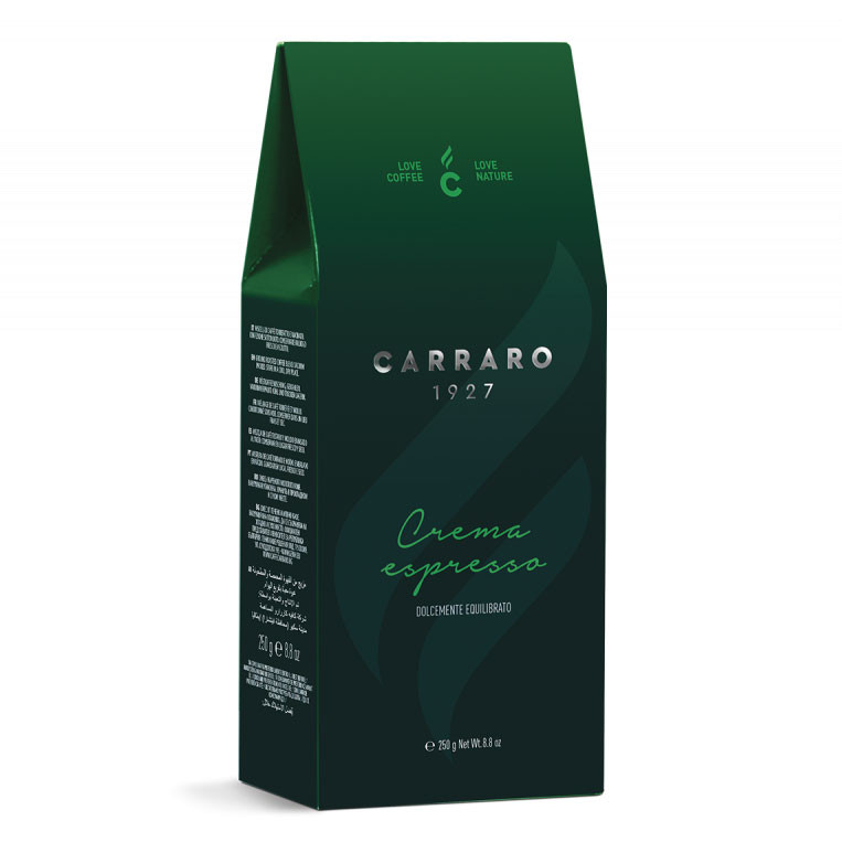 Кофе молотый Carraro Crema Espresso (Крема Эспрессо), в/у, 250г